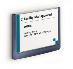 Informačná tabuľka Click Sign 149x105,5 modrá