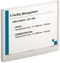 Informačná tabuľka Click Sign 210x148,5 biela