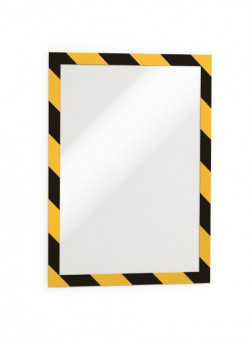 Samolepiaci Duraframe Security A4, žlto-čierny, bal.2 ks