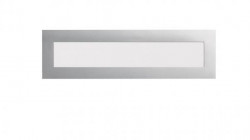 Magnetický DURAFRAME MAGNETIC Top pre A4, 210x40 mm, strieborný