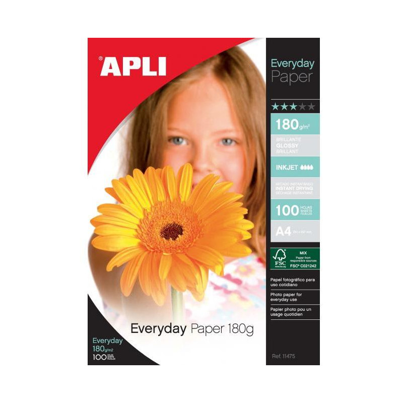 Fotopapier APLI A4 Everyday, 180g, 20 hárkov