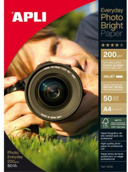 Fotopapier APLI A4 Bright, 200g, 50 hárkov