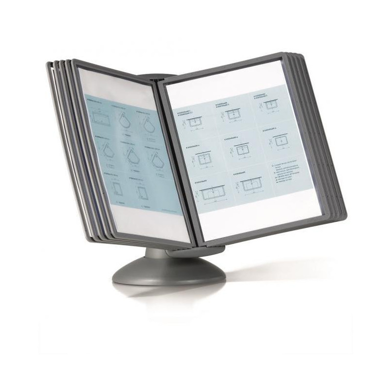 Stojan na stôl SHERPA motion s 10 panelmi grafitový