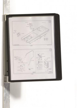 Nástenný držiak magnetický VARIO s 5 panelmi čierny