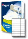 Etikety univerzálne 70x35mm Agipa A4 500 hárkov