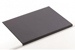 Podložka na stôl s priehľadnou fóliou a ochranou rohu 65x52cm čierna