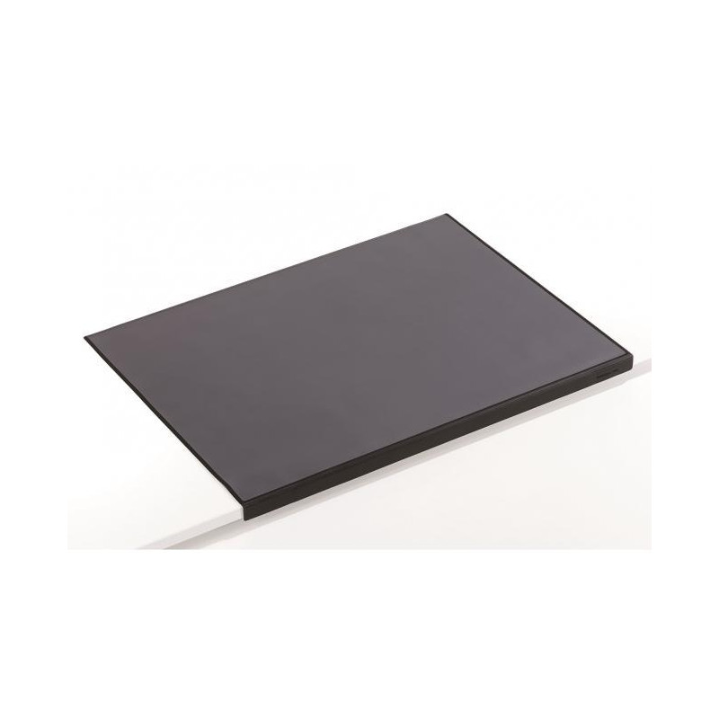 Podložka na stôl s priehľadnou fóliou a ochranou rohu 65x52cm čierna