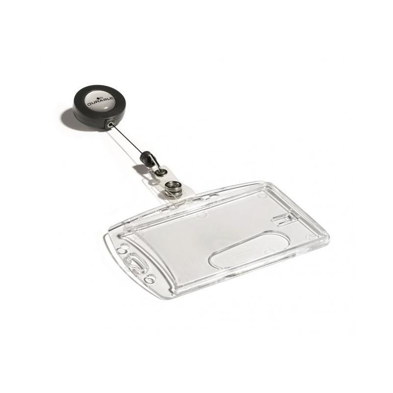 Visačka na plastovú kartu s kotúčom DURABLE 85x54mm 10ks