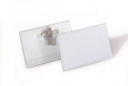 Visačka štipec+špendlík DURABLE 90x54mm 50ks