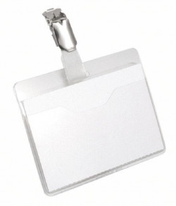 Visačka so štipcom horizontálna pootvorená DURABLE 90x60 mm 25ks