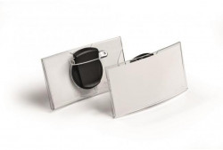 Visačka oblá akrylová DURABLE 75x40mm 25ks