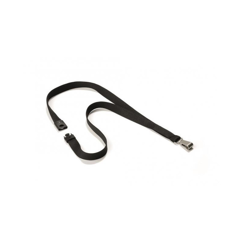 Závesný remienok DURABLE SOFT COLOUR 15mm čierny 10ks