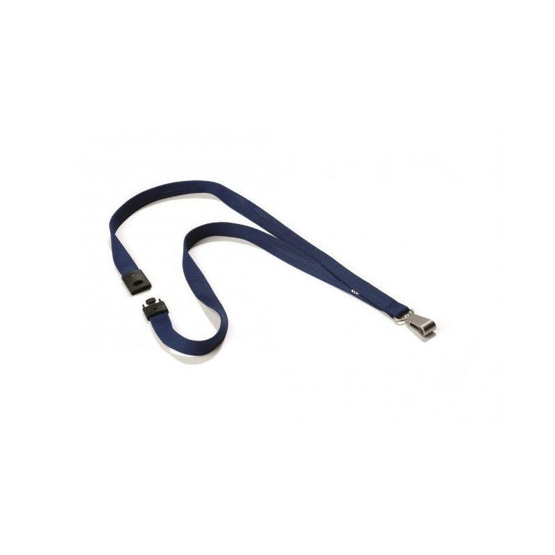 Závesný remienok DURABLE SOFT COLOUR 15mm tmavomodrý 10ks