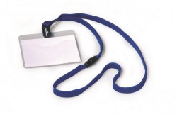 Visačka s modrým remienkom DURABLE 90x60mm 10ks