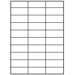 Etikety univerzálne 70x29,7mm Agipa A4 100 hárkov