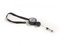 Závesný remienok DURABLE JOJO PLUS s kotúčom čierny 10ks