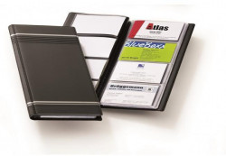 Vizitkár prenosný na 96 vizitiek VISIFIX s prúžkami čierny