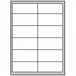 Etikety univerzálne 97x42,4mm Agipa A4 100 hárkov