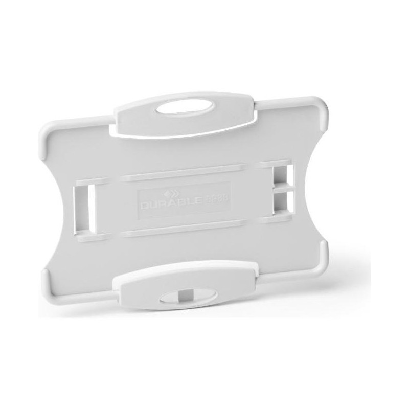 Visačka na plastovú kartu otvorená DURABLE ECO sivá 87x54mm 10ks