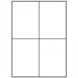 Etikety univerzálne 105x148,5mm Agipa A4 100 hárkov