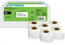 Samolepiace etikety Dymo LW 54x25mm spiatočné adresy biele 6 roliek