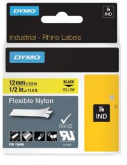 Flexibilná nylonová páska Dymo Rhino 12 mm žltá/čierna