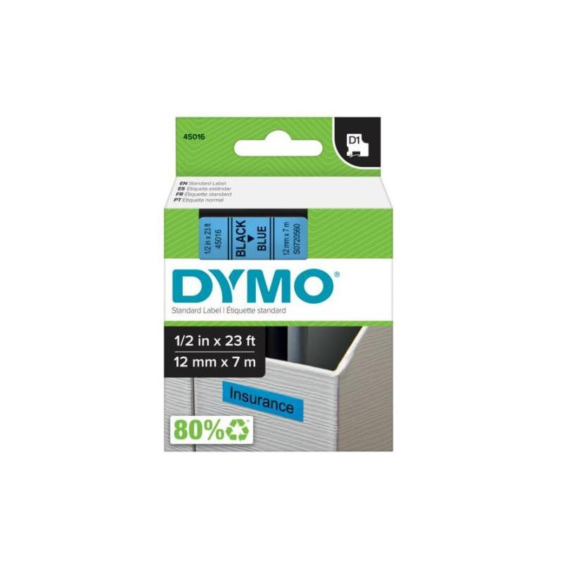 Samolepiaca páska Dymo D1 12 mm modrá/čierna