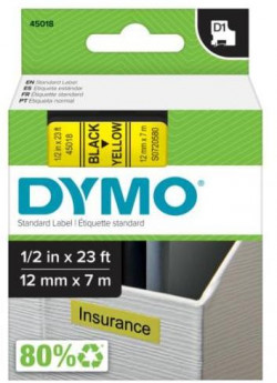 Samolepiaca páska Dymo D1 12 mm žltá/čierna