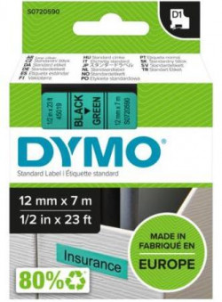 Samolepiaca páska Dymo D1 12 mm zelená/čierna