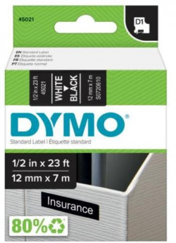 Samolepiaca páska Dymo D1 12 mm čierna/biela