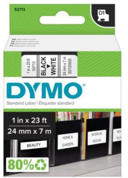 Samolepiaca páska Dymo D1 24 mm biela/čierna