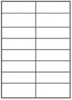 Etikety univerzálne odnímateľné 105x37 mm Agipa A4 100 hárkov