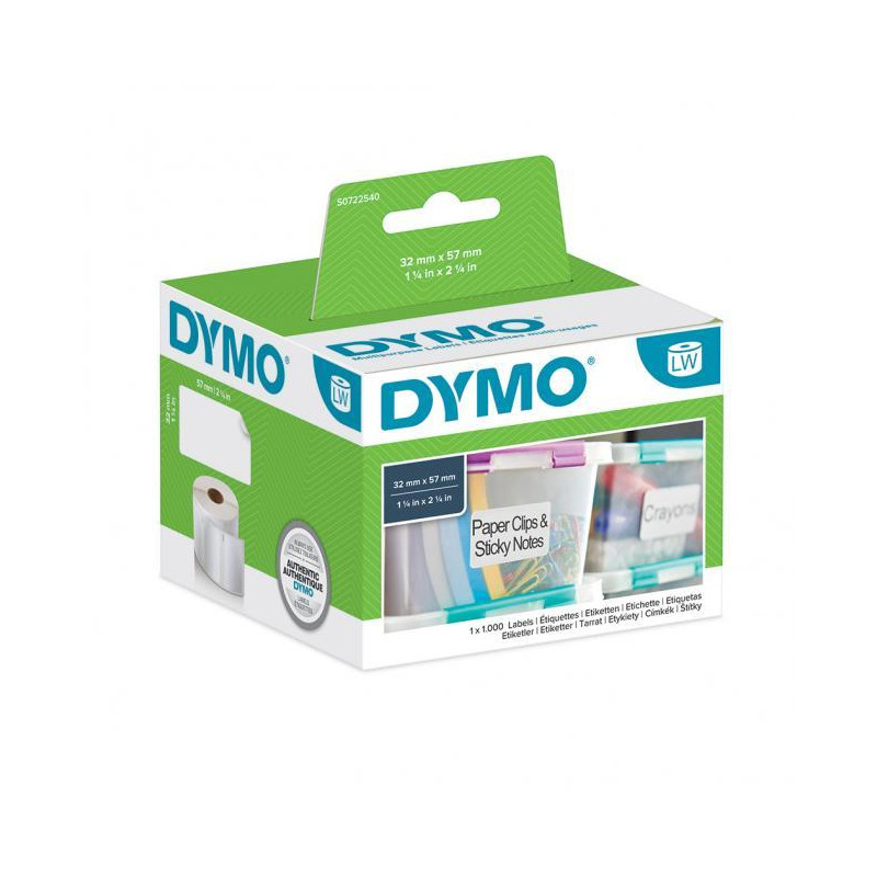 Samolepiace etikety Dymo LW 57x32mm viacúčelové biele