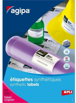 Etikety polyesterové 210x297mm Agipa 100 hárkov