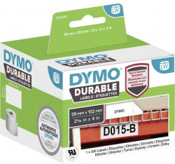 Samolepiace etikety Dymo LW 102x59mm polypropylénové s ochrannou vrstvou biele