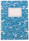 Spisové dosky A4 mramor modrý