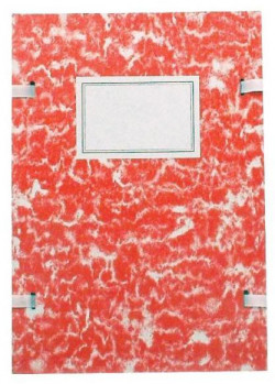 Spisové dosky A4 mramor červený