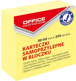Bloček 50x50mm 250l pastelový žltý