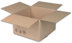 Krabica s klopou + recyklačné znaky 300x200x100 mm