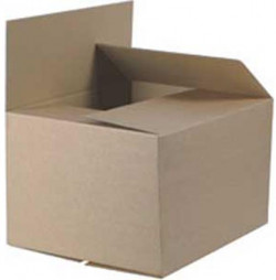 Krabica s klopou hnedá 410x320x250 mm