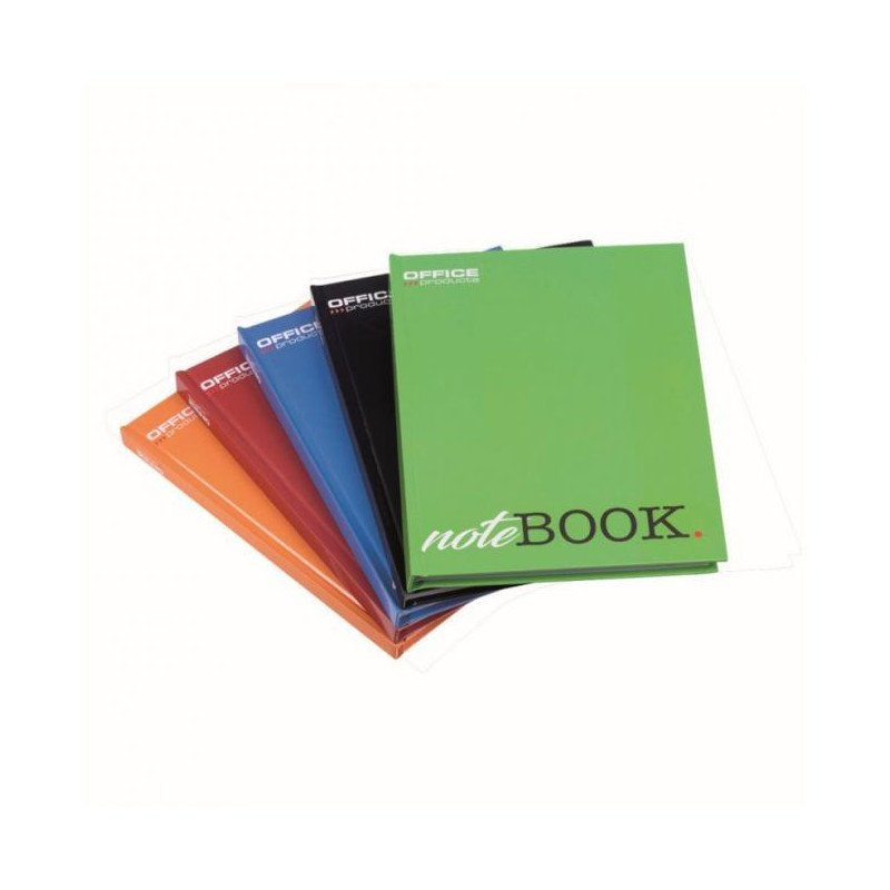 Záznamová kniha Office Products A4 96 listov linajková mix farieb