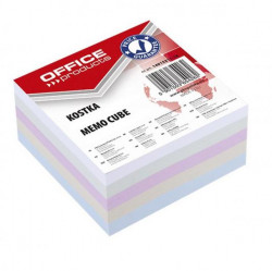 Blok kocka Office products nelepená mix farieb, 85x85x40 mm