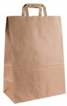 Papierová taška, ploché ušká, 320x170x440mm, hnedá