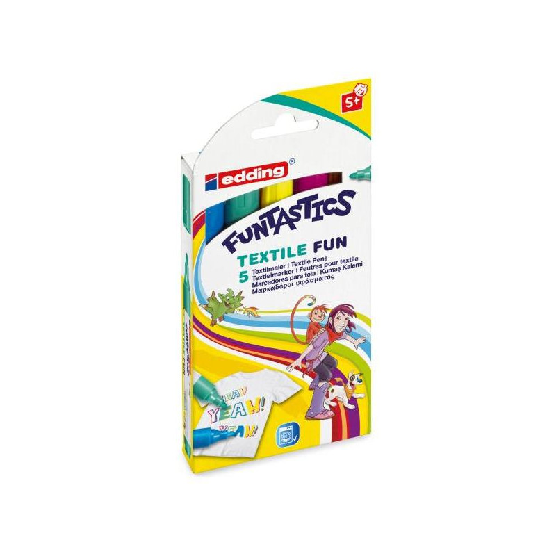 Popisovač na textil edding 17 FUNTASTICS textile fun 5f