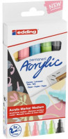 Sada akrylových popisovačov edding 5100 5f pastelové farby