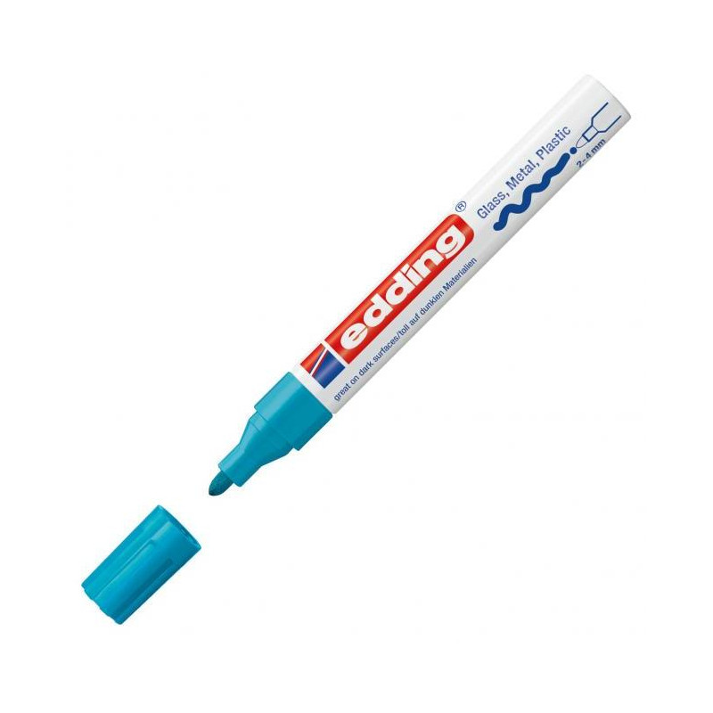 Lakový popisovač edding 750 svetlomodrý