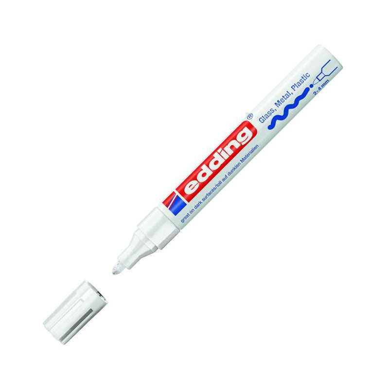 Lakový popisovač edding 750 biely