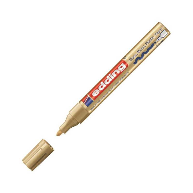Lakový popisovač edding 750 zlatý