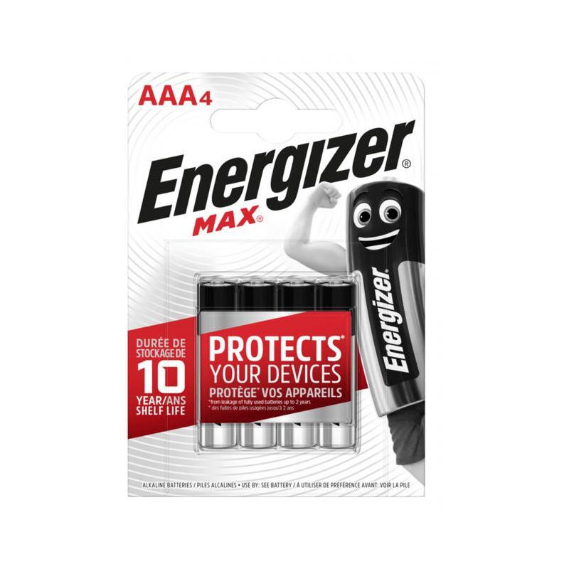 Batéria alkalická Energizer Max 1,5 V, typ AAA,4ks