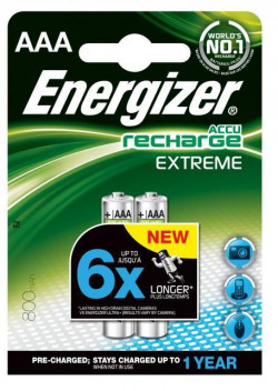 Batéria Energizer dobíjateľná AAA-HR03/2ks 800mAh mikrotužková